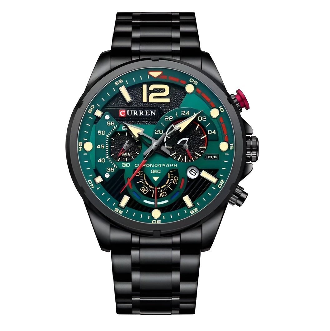 🕰️ Reloj Curren Vegas - A prueba de agua y pulsera en acero inoxidable 🕰️