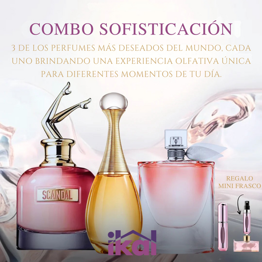 Combo Sofisticatión | PAGA 1 LLEVA 3 Perfumes Más Deseado + Regalo