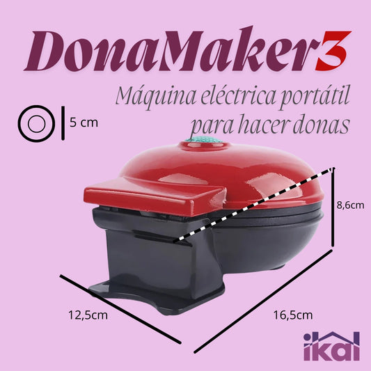 Máquina Eléctrica Portátil Para Hacer Donas - DonaMaker + Regalo E-book Donas