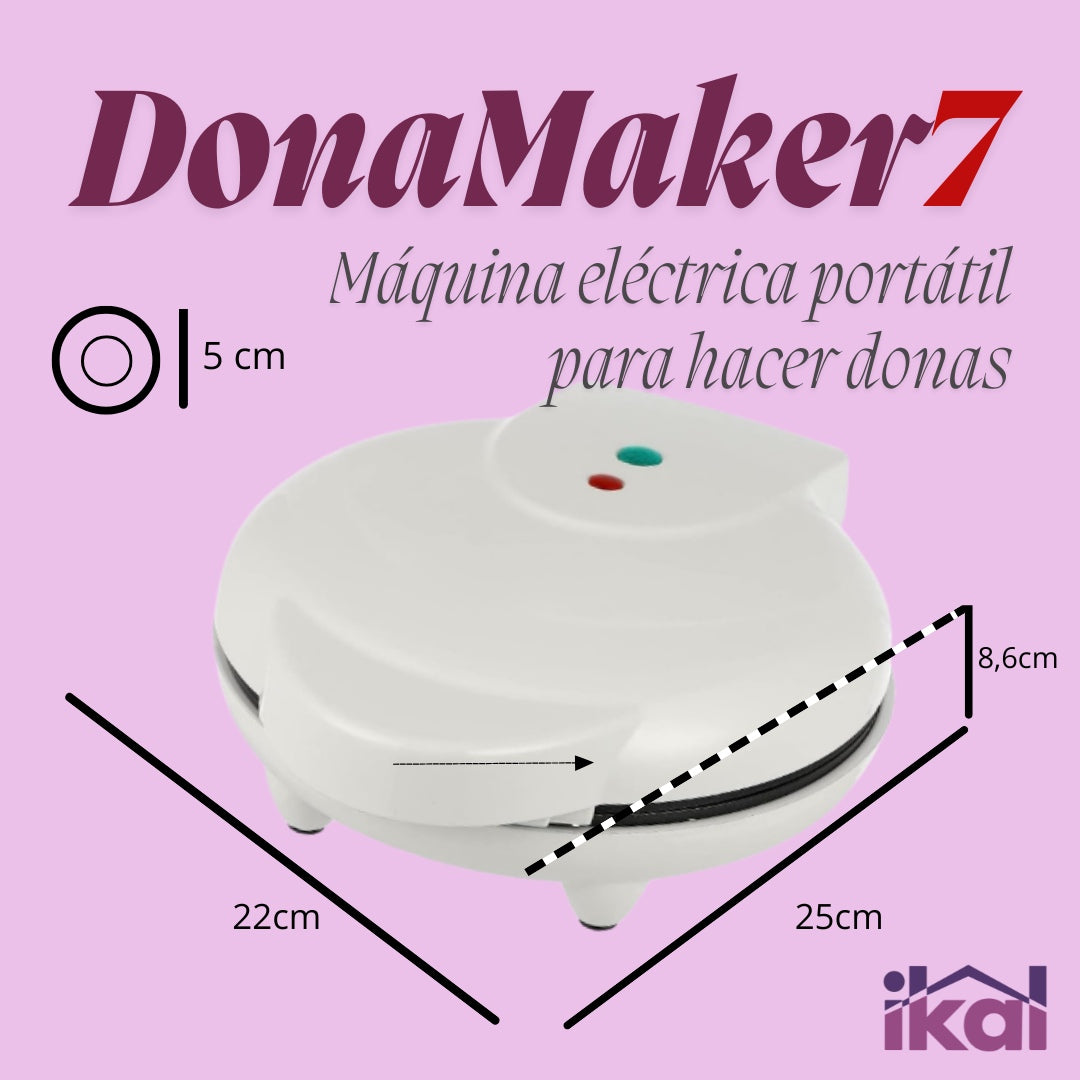Máquina Eléctrica Portátil Para Hacer Donas - DonaMaker + Regalo E-book Donas