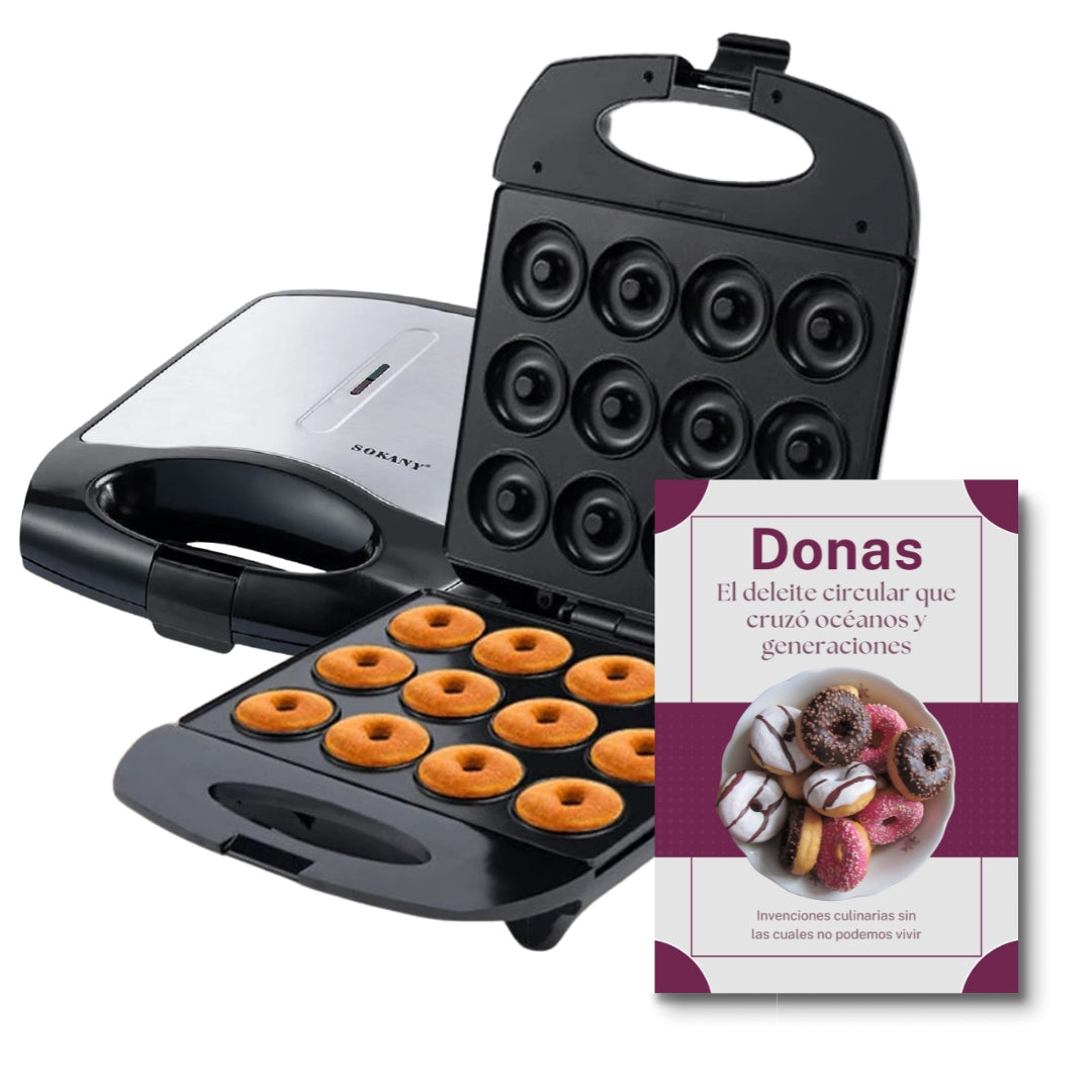 Máquina Eléctrica Portátil Para Hacer Donas - DonaMaker + Regalo E-book Donas