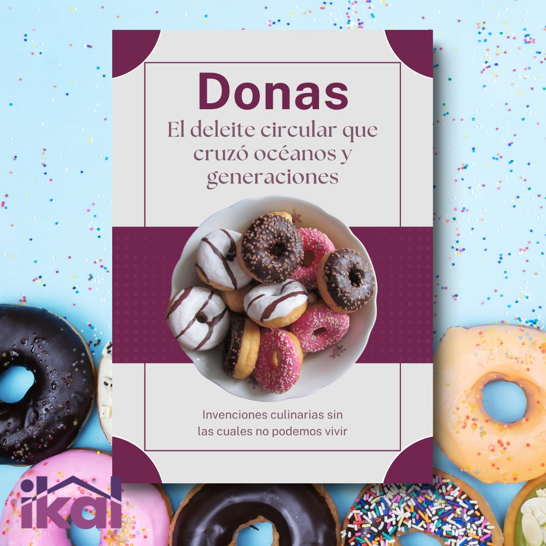 E-book Donas - Como Hacer Donas | Regalo Soporte Magnético para Teléfono 360°