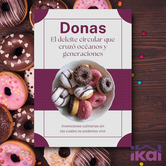 E-book Donas - Como Hacer Donas | Regalo Soporte Magnético para Teléfono 360°