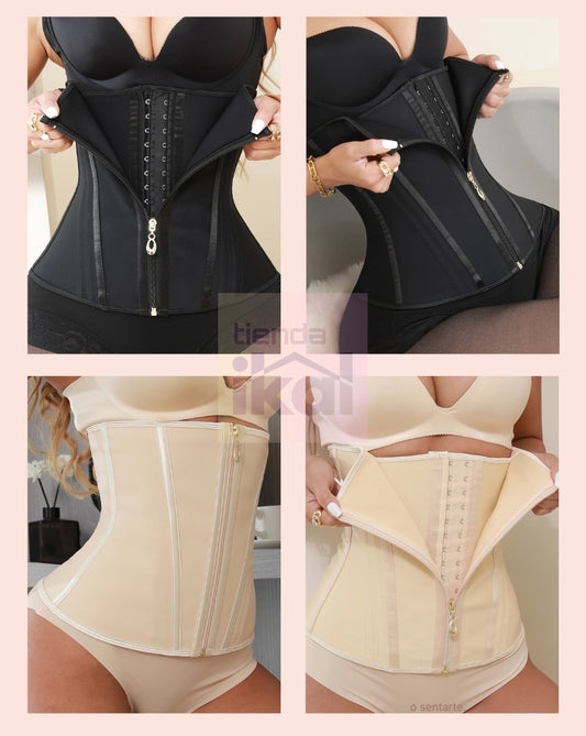 Cinturilla Modeladora Abdominal Powernet con 13 Varillas y Cremallera