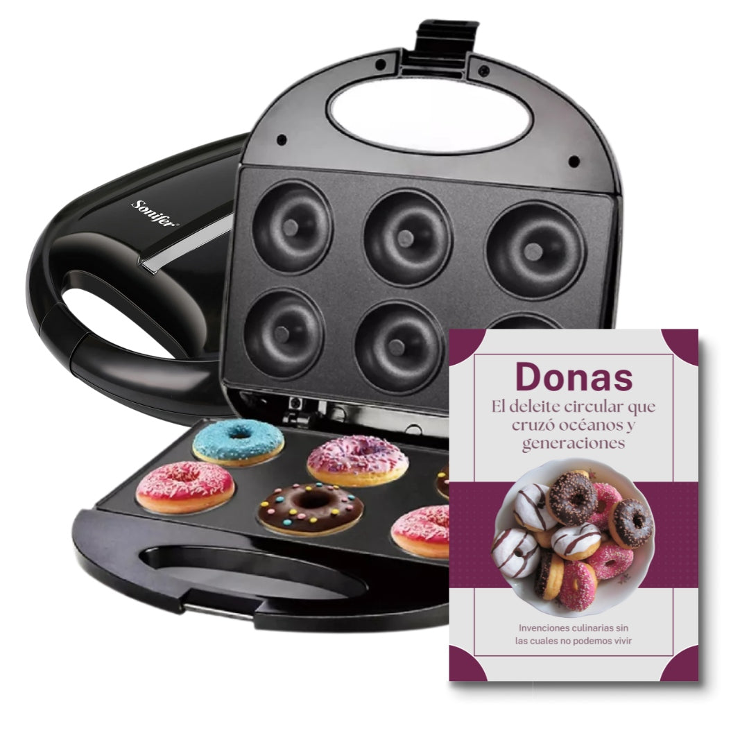 Máquina Eléctrica Portátil Para Hacer Donas - DonaMaker + Regalo E-book Donas