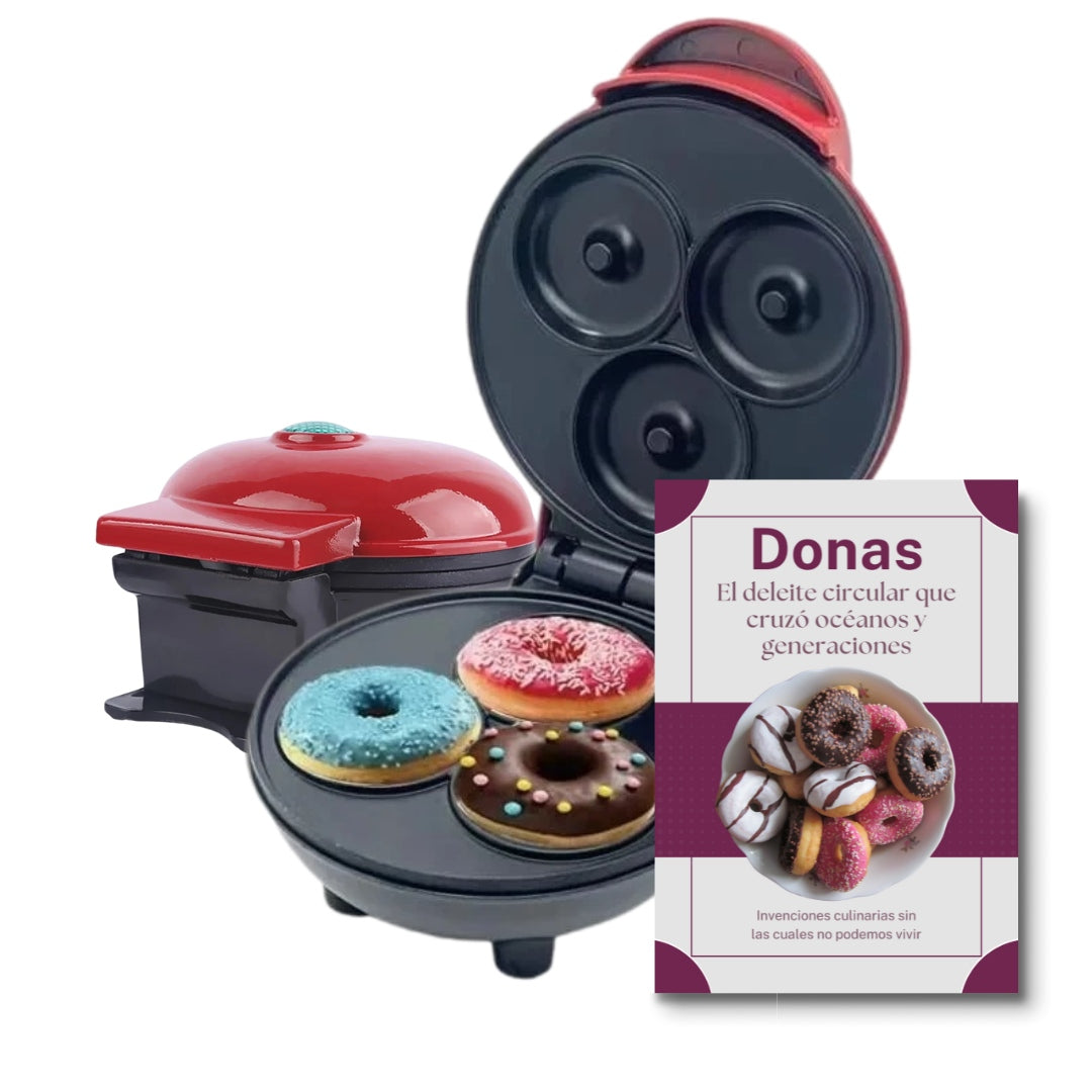Máquina Eléctrica Portátil Para Hacer Donas - DonaMaker + Regalo E-book Donas