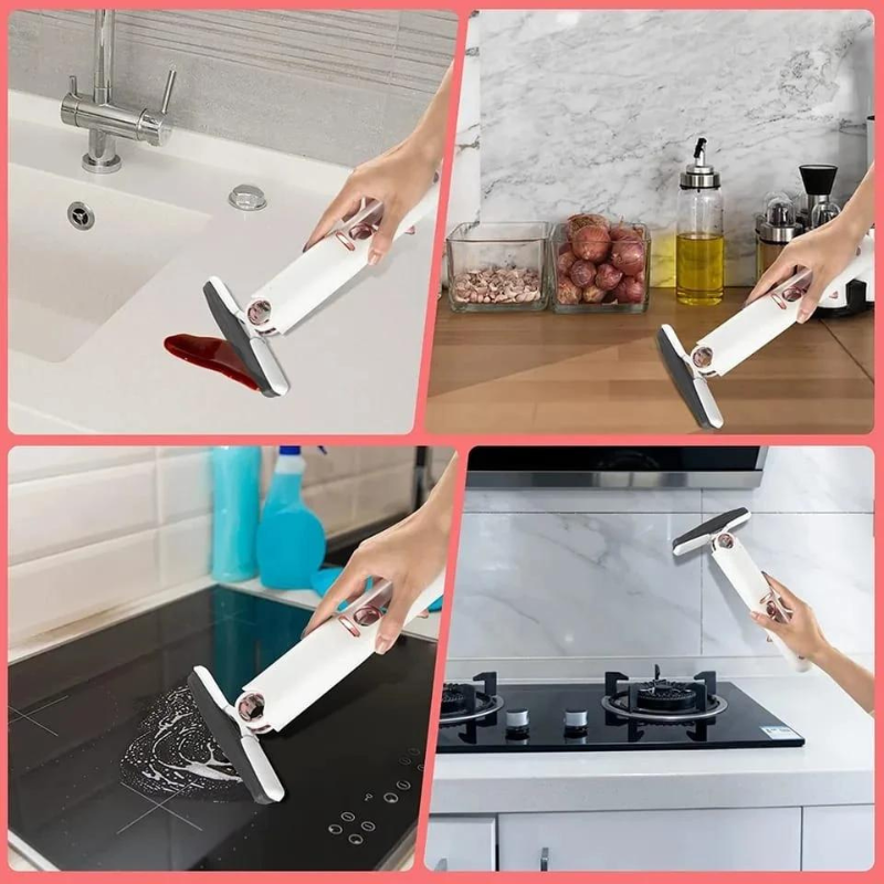 Mini Mop, Limpiador y Escurridor para el Lavaplatos + Regalo Tapete Absorvente