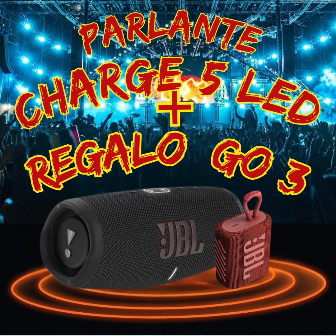 Parlante Charge 5 y Regalo Go 3 - Potencia al maximo