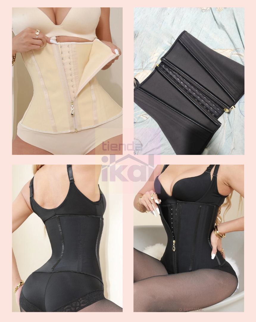 Cinturilla Modeladora Abdominal Powernet con 13 Varillas y Cremallera