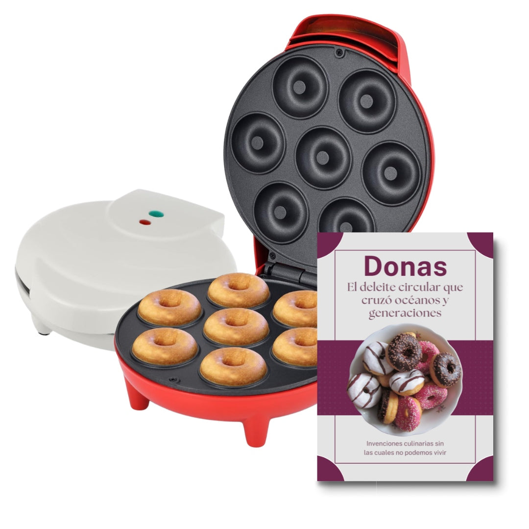 Máquina Eléctrica Portátil Para Hacer Donas - DonaMaker + Regalo E-book Donas
